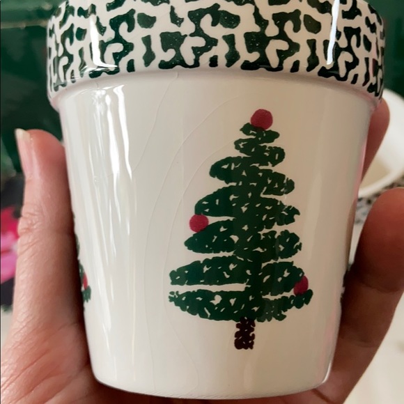 Earthenware Christmas planters - Picture 4 of 6